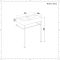 Lavabo noir sur pied – 75 cm - Nox