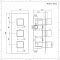 Douche Encastrable Thermostatique Pommeau Mural 30cm & Douchette Cubique - Kubix