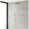 Kit douche thermostatique avec pommeau de douche, douchette et mitigeur encastrable - Como