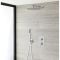 Kit douche thermostatique avec pommeau de douche, douchette et mitigeur encastrable - Como