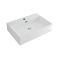 Vasque suspendue moderne – Blanc – 60 cm x 42 cm (1 trou) - Sandford