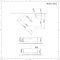 Lave-mains d'angle - Suspendu - 46 cm x 32 cm - Belstone
