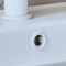 Vasque blanche suspendue – Choix de tailles et de finitions de bague de trop-plein – Halwell