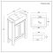 Meuble lave-mains - Avec lavabo – 55 cm – Choix de finitions et de poignées – Warwick