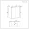 Meuble de salle de bain suspendu - Avec lavabo - 81 cm – Choix de finitions et des poignées - Edge