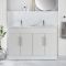 Meuble double vasque – 121 cm - Choix de finitions et de poignées – Cluo