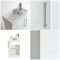 Meuble lave-mains – 40 cm – Avec lavabo – Choix de finitions et de poignées – Cluo