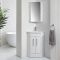 Meuble lavabo d’angle – 58 cm – Avec lavabo – Choix de finitions et de poignées – Cluo