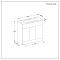 Meuble lavabo – 80 cm -  Avec lavabo - Choix de finitions et de poignées – Cluo