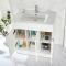Meuble lavabo – 80 cm -  Avec lavabo - Choix de finitions et de poignées – Cluo