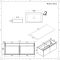 Meuble sous vasque - 120 cm - Gris & Blanc - Avec vasques - Newington