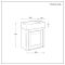 Meuble lave-mains mural – 40 cm – Avec lavabo – Choix de poignées et de finitions – Thornton