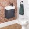 Meuble lave-mains mural – 40 cm – Avec lavabo – Choix de poignées et de finitions – Thornton
