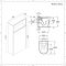 Meuble Lavabo 46.5x81cm - Niche 30cm - Miroir & Pack WC - Hoxton Chêne Foncé