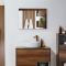 Miroir – Effet chêne foncé – 70 cm x 50 cm - Hoxton