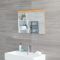 Miroir – Effet chêne doré – 70 cm x 50 cm - Newington
