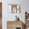 Miroir – Effet chêne clair – 70 cm x 50 cm - Hoxton