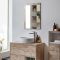Miroir – Effet chêne clair – 70 cm x 50 cm - Hoxton