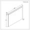 Miroir – Effet chêne foncé – 100 cm x 75 cm - Hoxton