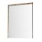 Miroir – Effet chêne clair – 100 cm x 75 cm - Hoxton