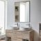 Miroir – Effet chêne clair – 100 cm x 75 cm - Hoxton
