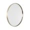 Miroir mural rond – Or brossé – Ø 60 cm