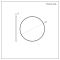 Miroir mural rond – Cuivre satiné – Ø 60 cm - Annalise