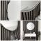 Miroir mural rond – Chromé – Ø 60 cm - Annalise