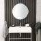 Miroir mural rond – Chromé – Ø 60 cm - Annalise