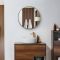 Miroir mural rond – Or satiné – Ø 60 cm - Annalise