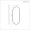 Miroir mural ovale – Noir – 100 cm x 40 cm - Gianna