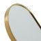 Miroir mural ovale – Or satiné – 100 cm x 40 cm - Gianna