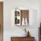 Armoire de salle de bain avec miroir - 75 cm x 60 cm - Raya