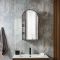 Armoire de salle de bain avec miroir - Arqué - 75 cm x 40 cm - Ava