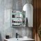 Armoire de salle de bain avec miroir - Arqué - 75 cm x 40 cm - Ava