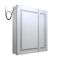Armoire de salle de bain avec miroir et LED - 75 cm x 75 cm - Athos