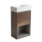 Meuble lave-mains suspendu avec niche – 40 cm – Avec lavabo – Choix de finitions et lumières LED en option – Hoxton