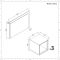 Meuble Lavabo 46.5x81cm - Niche 30cm - Miroir & Pack WC - Hoxton Chêne Clair