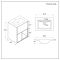 Meuble lave-mains suspendu avec niche – 61,2 cm – Avec lavabo – Choix de finitions, de lavabos et lumières LED en option – Hoxton