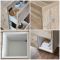 Meuble de salle de bain suspendu avec niche – 80 cm – Choix de finitions, vasque et lumières LED en option – Hoxton
