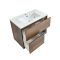 Meuble de salle de bain suspendu avec niche – 81 cm – Choix de finitions, de plan vasques et lumières LED en option – Hoxton