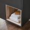 Meuble de salle de bain suspendu avec niche – 101 cm – Avec lavabo – Choix de finitions et lumières LED en option – Hoxton