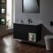 Meuble de salle de bain suspendu avec niche – 101 cm – Avec lavabo – Choix de finitions et lumières LED en option – Hoxton