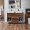 Meuble double vasque suspendu - Avec niches - 120 cm – Choix de finitions, vasque et lumières LED en option – Hoxton