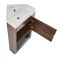 Meuble lave-mains d'angle avec niche – 45 cm – Avec lavabo – Choix de finitions et lumières LED en option – Hoxton