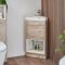 Meuble lave-mains d'angle avec niche – 45 cm – Avec lavabo – Choix de finitions et lumières LED en option – Hoxton