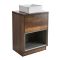 Meuble de salle de bain avec niche – 60 cm – Avec vasque – Choix de finitions, de vasques et lumières LED en option – Hoxton