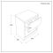 Meuble de salle de bain avec niche – 60 cm – Avec vasque – Choix de finitions, de vasques et lumières LED en option – Hoxton