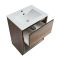 Meuble de salle de bain avec niche – 61 cm – Choix de finitions, de lavabos et lumières LED en option – Hoxton