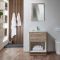 Meuble de salle de bain avec niche – 61 cm – Choix de finitions, de lavabos et lumières LED en option – Hoxton